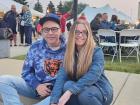 Couple enjoying the St. Demetrios Elmhurst Greek Fest