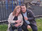 Couple enjoying the St. Demetrios Elmhurst Greek Fest