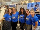 Hard working volunteers at the St Demetrios Greek Fest in Elmhurst