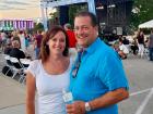 Couple enjoying the St Demetrios Greek Fest in Elmhurst