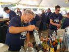 Hard working volunteers at the St Demetrios Greek Fest in Elmhurst