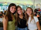 Friends enjoying the St Demetrios Greek Fest in Elmhurst