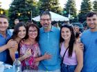 Family enjoying the St Demetrios Greek Fest in Elmhurst