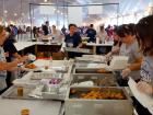 Hard working volunteers at the St Demetrios Greek Fest in Elmhurst