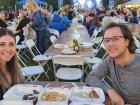 Couple enjoying the St. Demetrios Elmhurst Greek Fest