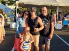 Family enjoying the St Demetrios Greek Fest in Elmhurst