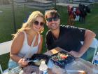Couple enjoying the St Demetrios Greek Fest in Elmhurst