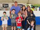 Friends enjoying the St. Demetrios Elmhurst Greek Fest