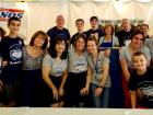 Hard working volunteers at the St Demetrios Greek Fest in Elmhurst