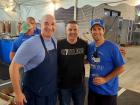 Hard working volunteers at the St Demetrios Greek Fest in Elmhurst