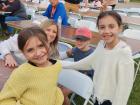 Family enjoying the St. Demetrios Elmhurst Greek Fest