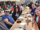 Friends enjoying the St. Demetrios Elmhurst Greek Fest