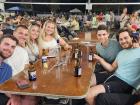 Friends enjoying the St. Nectarios Greek Fest in Palatine