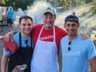 Hard working volunteers at the St. Nectarios Greek Fest in Palatine