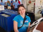 Hard working volunteer at the St. Nectarios Greek Fest in Palatine