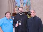 Church leaders with festival staff -  St. Nectarios Greekfest, Palatine