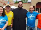 Church leader with fest committee - St. Nectarios Greekfest, Palatine