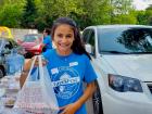 Hard working drive-thru volunteer - St. Nectarios Greekfest, Palatine