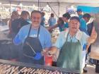 Hard working volunteers at the St. Nectarios Greek Fest in Palatine