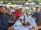 Church leader with staff at the St. Nectarios Greek Fest in Palatine