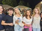 Family enjoying the St. Nectarios Greek Fest in Palatine