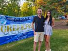 Couple enjoying the St. Nectarios Greek Fest in Palatine