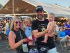 Family enjoying the St. Nectarios Greek Fest in Palatine