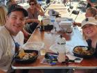 Couple enjoying the St. Nectarios Greek Fest in Palatine