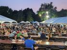 Guests enjoying the St. Nectarios Greek Fest in Palatine