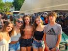 Friends enjoying the St. Nectarios Greek Fest in Palatine