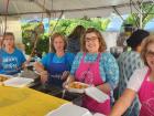 Hard working volunteers at the St. Nectarios Greek Fest in Palatine