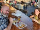 Family enjoying the St. Nectarios Greek Fest in Palatine