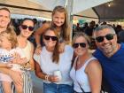 Friends enjoying the St. Nectarios Greek Fest in Palatine