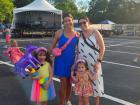 Family enjoying the St. Nectarios Greek Fest in Palatine