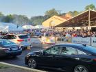 The drive-thru at St. Nectarios Greek Fest in Palatine