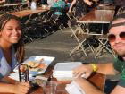 Couple enjoying the St. Nectarios Greek Fest in Palatine