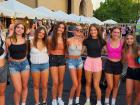 Friends enjoying the St. Nectarios Greek Fest in Palatine