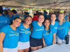 Hard working volunteers at St. Nectarios Greek Fest in Palatine