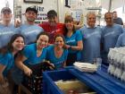 Hard working volunteers at St. Nectarios Greek Fest in Palatine