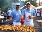 Hard working volunteers at St. Nectarios Greek Fest in Palatine