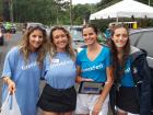 Drive-thru volunteers at St. Nectarios Greek Fest in Palatine