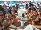 Happy participants at St. Nectarios Greek Fest in Palatine