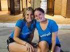 Volunteers taking a break at St. Nectarios Greek Fest in Palatine