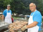 Cooking crew at work - St Nectarios Greekfest 2015