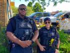 Police officers at St. Sophia Greek Fest Elgin