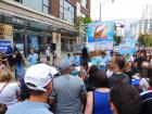 Gyros eating contest, Taste of Greektown in Chicago