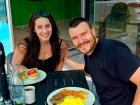 Couple enjoying breakfast at Annie's Pancake House in Skokie