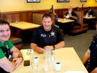 Police officers enjoying lunch at Annie's Pancake House in Skokie