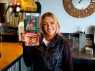 Happy carry-out customer at Billy Boy's Restaurant in Chicago Ridge