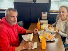 Couple enjoying lunch at Billy Boy's Restaurant in Chicago Ridge